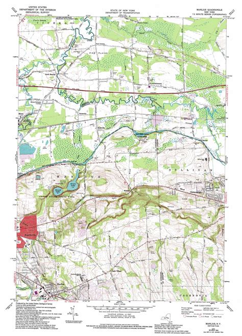 Manlius topographic map, NY - USGS Topo Quad 43075a8