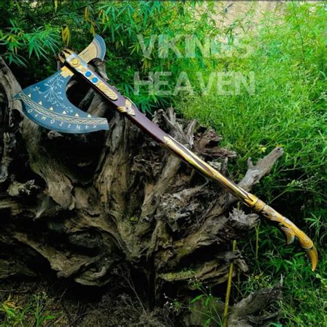 LEVIATHAN AXE HAND-FORGED Kratos God of War Carbon Steel Blade With Sheath $289.00 - PicClick
