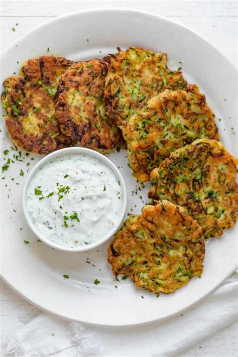 Zucchini Fritters { Easy Recipe } - Feel Good Foodie