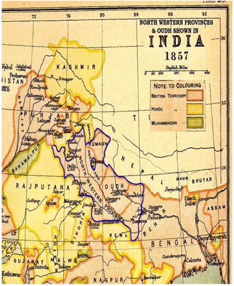 A Map of North-Western Province and Oudh 3 | Download Scientific Diagram