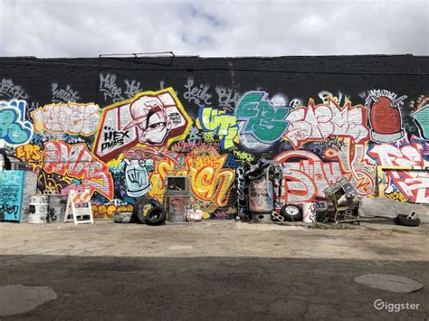 Graffiti + Urban Industrial Walls for Filming | Rent this location on Giggster