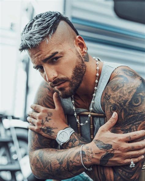 Maluma baby in 2021 | Tatted men, Tattoo sleeve men, Latin music artists