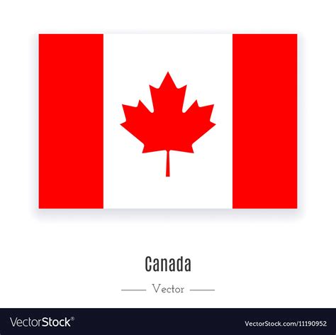 Canada flag icon Royalty Free Vector Image - VectorStock