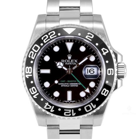 Rolex GMT-Master II Stainless Steel Black Dial Ceramic Black... for ...