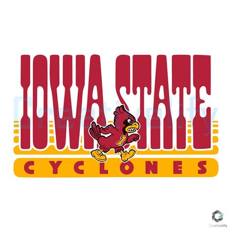 Iowa State Cyclones Football Logo SVG - CreativeLify