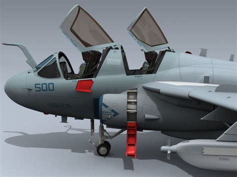 3d model of ea 6b prowler vaq 130