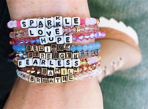 Positivity Bracelets l Motivational Inspirational Quotes Handmade Waterproof Bracelets ...