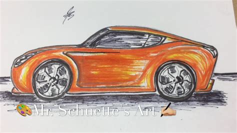 How to DRAW Cool CARS !!! Time Lapse !!! Easy drawing tips for all ages | Mr. Schuette - YouTube