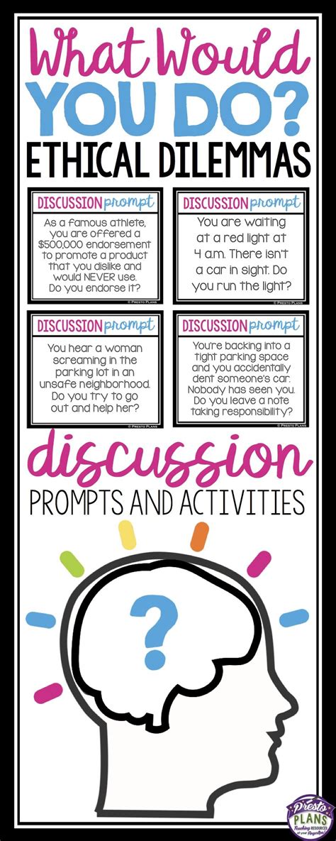 Discussion Activity - What Would You Do? Speaking Activity Prompt Cards ...