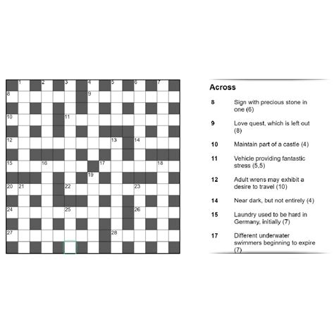 Cryptic Crossword - Puzzler