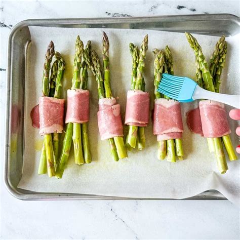 Turkey Bacon Wrapped Asparagus - Two Cloves Kitchen