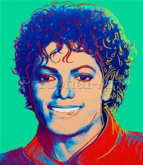 Andy Warhol's Michael Jackson Portrait style ⋆ Custom Portraits & Collages - USA