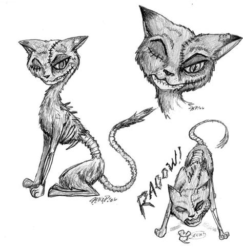 Zombie Cat Drawings by davenevanxaviour on DeviantArt