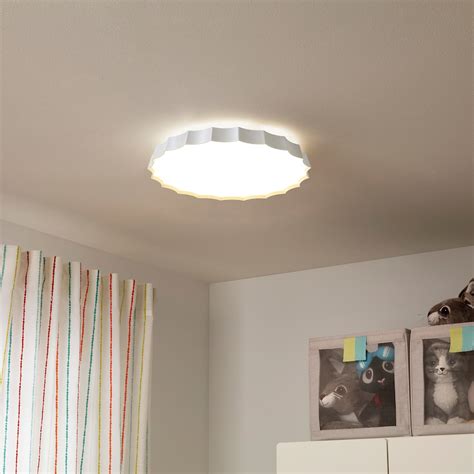 LOTTEFORS LED ceiling lamp, plastic white, 4000 K - IKEA