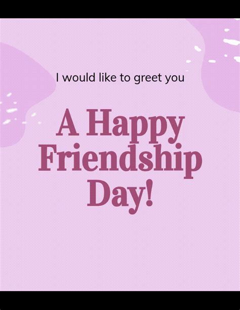 FREE Friendship Day Template - Download in Word, Google Docs, PDF ...