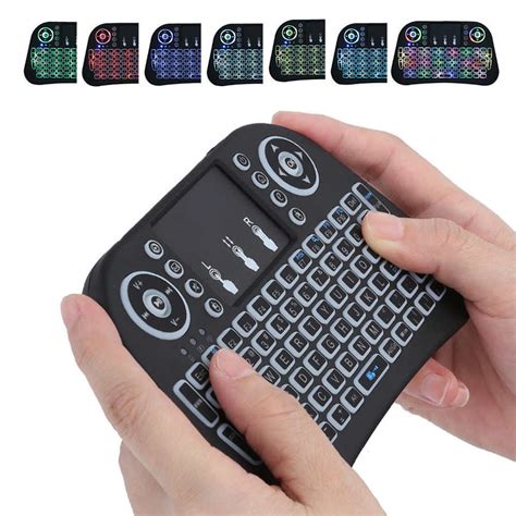 Wireless Keyboard Mini Portable Keyboard 2.4G Wireless Colorful ...