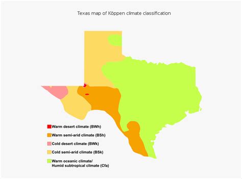 Texas Map Of Köppen Climate Classification - Climate Types In Texas, HD ...