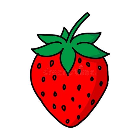 Fruta De Fresa O Fresas Iconos Modernos De Ilustración Vectorial Con ...