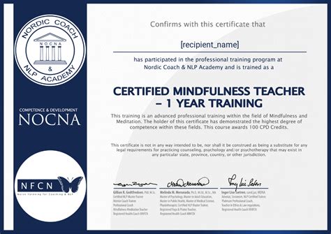 Certified Mindfulness Teacher • Paradigm University • Accredible • Certificates, Badges and ...