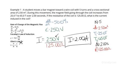 How to Calculate Induced Electromotive Force and Current | Physics ...