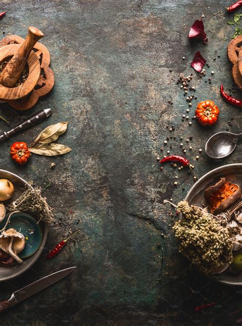 Food background , herbs and spices | Food Images ~ Creative Market