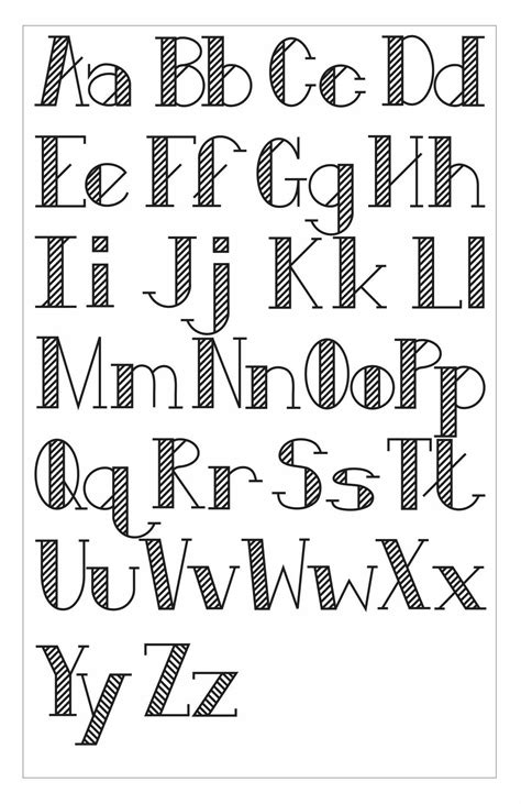 Printable Alphabet Hand Lettering Fonts
