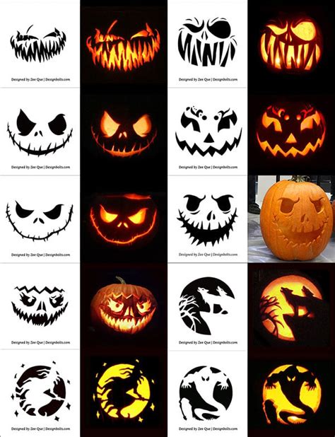 Classic Jack O Lantern Stencils Free Printable - FREE PRINTABLE TEMPLATES