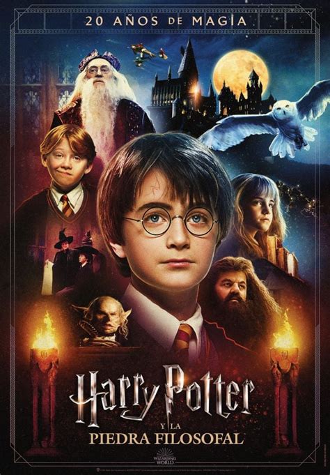 Harry Potter y la piedra filosofal 20 Aniversario - Aventura, Fantasía. Película del año 2001