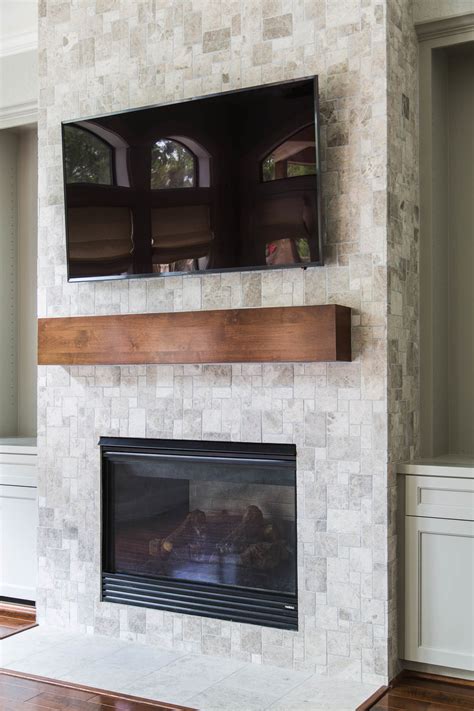 Your Fireplace Wall's Finish: Consider This Important Detail With Tile ...