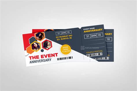 Concert Event Ticket Design | Event tickets design, Ticket design ...