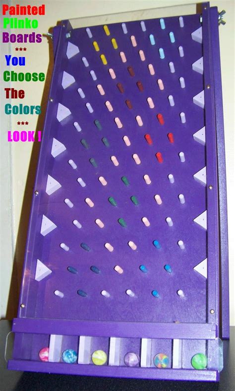 Painted Plinko Game, Choose 2 Colors, Tabletop, Great for Parties ...