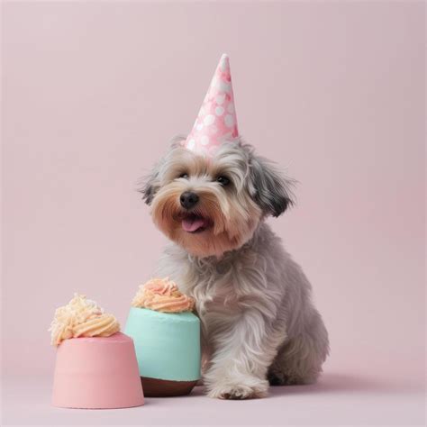 Cute funny birthday dog. Illustration 22778719 Stock Photo at Vecteezy