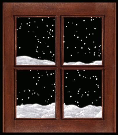 Second Life Marketplace - Full Perm MI 6 Winter Window Frame Animated Textures Set 1 - Animated Snow