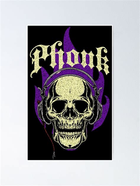 "Phonk Music Skull Blk" Poster for Sale by RuthlessM | Redbubble