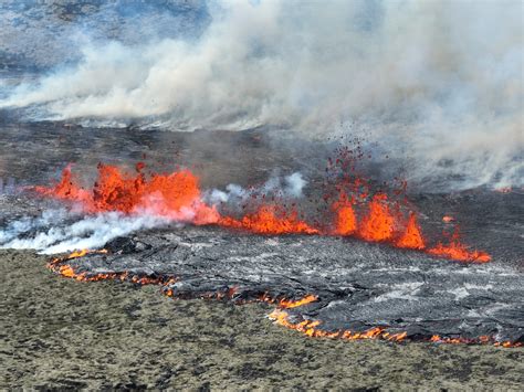 Iceland volcanic eruption just miles from capital caught on incredible ...