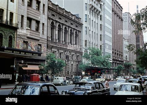 Collins Street, Melbourne, Victoria, Australia c.1960, in the city's ...