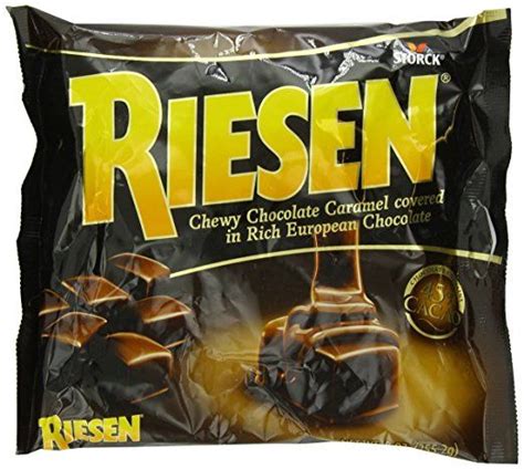 RIESEN Chewy Dark Chocolate Caramel Candy, 9 Ounce Bag, Individually Wrapped Candy, Bulk Candy ...