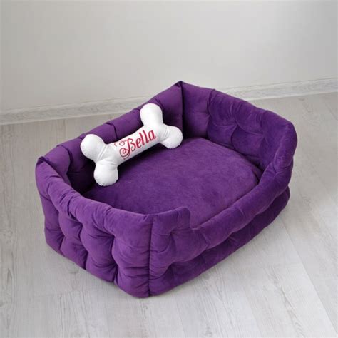 Purple Dog Bed - Etsy