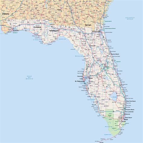 Florida Map | Digital Vector | Creative Force