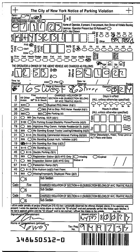 Anatomy of a NYC Parking Ticket | Pay NYC Fines | Pay NYC Fines