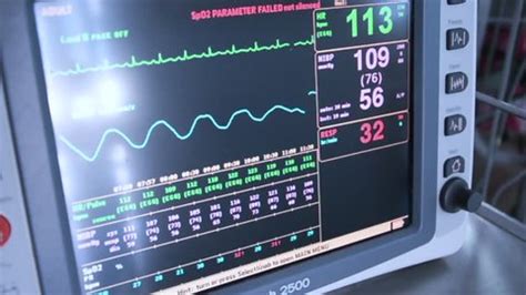 Heart Rate Monitor Icu Hospital Monitor Stock Footage Video (100% ...