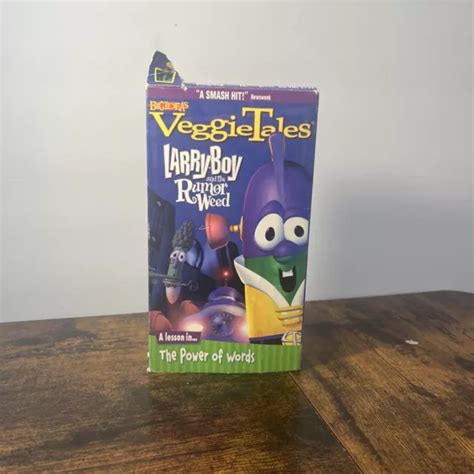 VEGGIETALES - LARRYBOY the Rumor Weed (VHS, 2000) Power Of Words Green Tape EUR 1,13 - PicClick FR