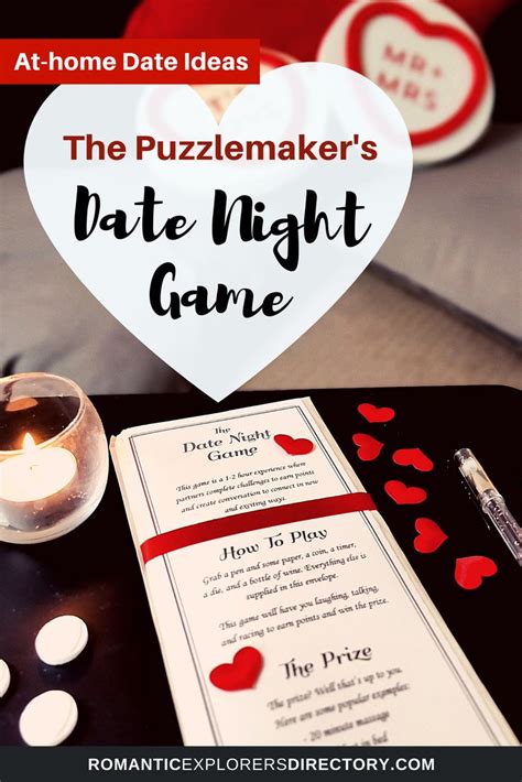 Date Night Games to Play at Home by The Puzzlemaker