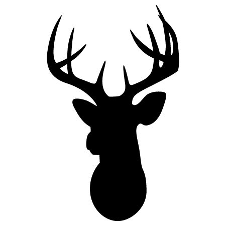 Deer Head Silhouette Wall Quotes™ Wall Art Decal | WallQuotes.com