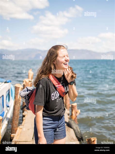 Exploring San Pedro, Lake Atitlan, Guatemala Stock Photo - Alamy