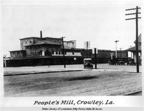 Crowley, Louisiana - People's Rice Mill ca 1920s Louisiana History ...