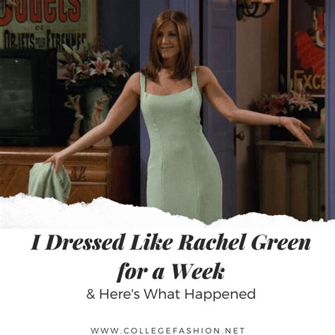 I Copied Rachel Green's Outfits for a Week & Here's What Happened