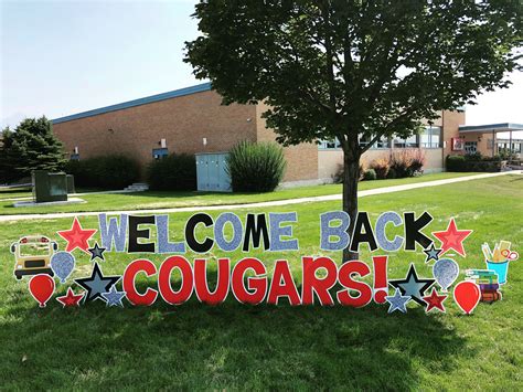 Welcome back to school! | School yard signs, School signs, Welcome back to school