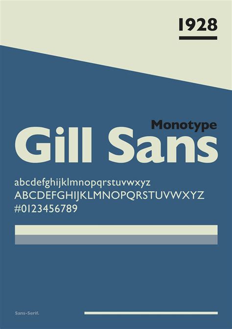 Gill Sans - Typography Poster Series Design 004 by Far'n'Beyond