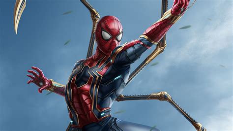 Iron Spider Man Wallpaper Download / Iron Spider Man Flying 4K Pic ...